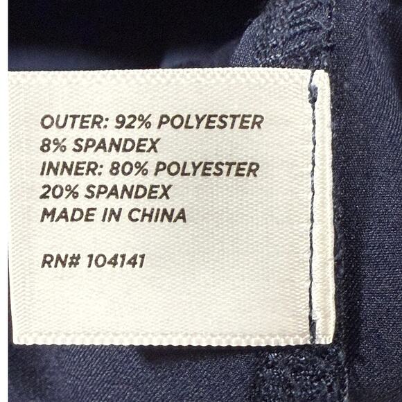 Lady Hagen Women’s Navy Golf Skort Medium Built-In Shorts Athletic 16” - Picture 7 of 10